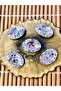 crystal stone oval 5-piece button set