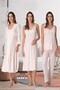 Women's Powder Lace Strappy Cotton Maternity Maternity Dressing Gown Pajamas Set Nightgown Set - 2