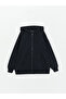Hooded Plain Long Sleeve Oversize Women's Zippered Sweatshirt - 6