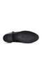 Castle 92158 Women's Black Zipper Detail Genuine Leather Zippered Comfortable Daily Thick Heeled Boots - 7