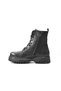 22BK11.67 Genuine Leather Black Thick Sole Women's Boots - 4