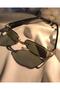 Rectangle Gold Framed Retro Vintage Sunglasses