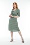 Women's Green Floral Patterned Dress