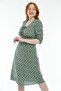 Women's Green Floral Patterned Dress - 3