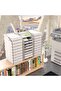 تصميم منظم سطح المكتب برج أوتو 10 طبقات رف مستندات A4 6 ألوان - 2