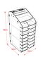 منظم سطح المكتب Design Otto Tower 10 طبقات A4 رف المستندات - 7