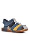 Orthopedic Boys' Sandals Şirinbebe Navy-Yellow (1 Size Is Recommended to Go for a Larger Size)