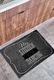 Black My Kitchen Indoor and Outdoor Decorative Door Mat