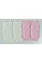 Unisex Baby Cream Pink Jacquard Air Conditioned Strap Snap Badi 4 Pcs