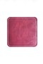 Square Coaster Leather Claret Red Coaster (1 Piece) - 2