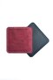Square Coaster Leather Claret Red Coaster (1 Piece) - 4