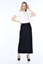 Women's Navy Blue Long Pencil Skirt - 6