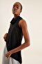 Women's Tulle Detail Asymmetrical Blouse - 3