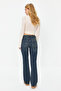 Dark Blue Low-Rise Straight Cut Straight 100% Cotton Non-Stretch Jeans TWOSS24JE00100 - 10