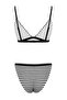 Çizgili Dokulu Üçgen Kaplı Regular Normal Bel Bikini Takımı TBESS24BT00060 - 8
