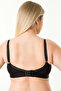 3-Piece Nursing Bra Set, Lace, No Cups, HG0052, Black-White-Beige - 5