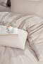 BEIGE SINGLE DUVET COVER SET ELASTIC SHEET AND 1 PILLOW CASE - 2