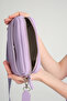 West Adjustable Cross Handle and Shoulder Strap Mini Lilac Women's Bag with Magnet and Zipper - 5