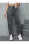 Smoked Snow Mom Jean High Waist Denim Trousers Lycra Colorfast Extra Comfortable - 2