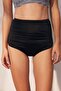 Black High Waist Bikini Bottom - 5