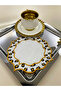 6 Pieces Leopard Patterned Linen Presentation Napkin - 4