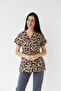 Women's Lycra Bat Sleeve Nurse Doctor White Butterfly Patterned Single Top Jersey