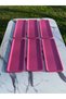6-Piece Baton Pink Metal Single Person Decorative Candle, Tea, Coffee and Cake Serving Presentation Tray