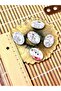 crystal stone oval 5-piece button set - 3