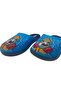 Boy's Blue-Navy Blue Dog Figure Indoor Slippers - 2