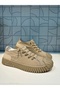Vigor Men's BEIGE Cream Fabric Cloth Daily Orthopedic Memory Sole Sports Sneaker Shoes - 3
