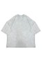Washable White Thrasher Flam Printed Oversize Unisex T-shirt - 2