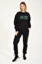 New Jersey Printed Sweatshirt Top and Bottom Tracksuit Set