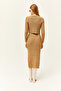 Women's Biscuit 3 Piece Thick Corded Knitwear Set TKM-19000182 - 5