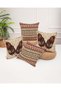 Feather Patterned Natural Themed African Colored Digital Printed Throw Pillow Cover