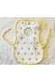 6-Piece Teddy Bear Liquid-Proof Halter Neck Baby Girl and Boy Large Apron - 4
