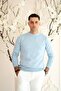 Crew Neck Cotton Slimfit Basic Men's Knitwear Sweater - 3