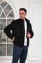 Regular Fit Wool Stand Collar Lined Fiber Inside Stamp Coat - 2