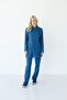Women's Lycra Hijab Surgical Nurse Doctor Suit Petrol Blue - 3