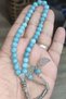 Aquamarine Stone 8 mm Natural Natural Stone Rosary - 3