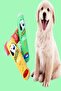 Puggles Durable Sound Dog Toy Orangge 1 Piece