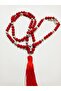 Natural Coral Stone 108 Mala Long Necklace - 2