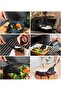 High Quality Heat Resistant Fireproof Non Stick Silicone Spatula Set 6 Pieces Black Color - 4