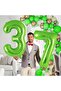 7 Figures Light Green Foil Balloon 32-34" Inc 82 cm - 4