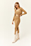 Women's Biscuit 3 Piece Thick Corded Knitwear Set TKM-19000182 - 3