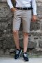 Gabardine Fabric Finished Patterned Cotton Regular Fit Chino Side Pocket Men's Shorts