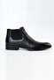 Smart Genuine Leather Men's Boots with Fur Inside and Zipper