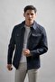Regular Fit Collar, Side and Flap Pockets, Lined, Snap Closure, Cashmere Men's Coat