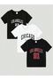 Boy's Los Angeles 3-Piece Set Front Printed Children's T-Shirt