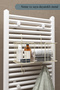 Hangable Towel Warmer Organizer Towel Holder Bathroom Organizer Towel Drying Hangable Towel Basket BEIGE - 2