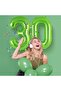 0 Number Light Green Foil Balloon 32-34" Inc 82 Cm - 4